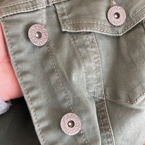 Signatures Studio olive denim jacket - Picture 4 of 10